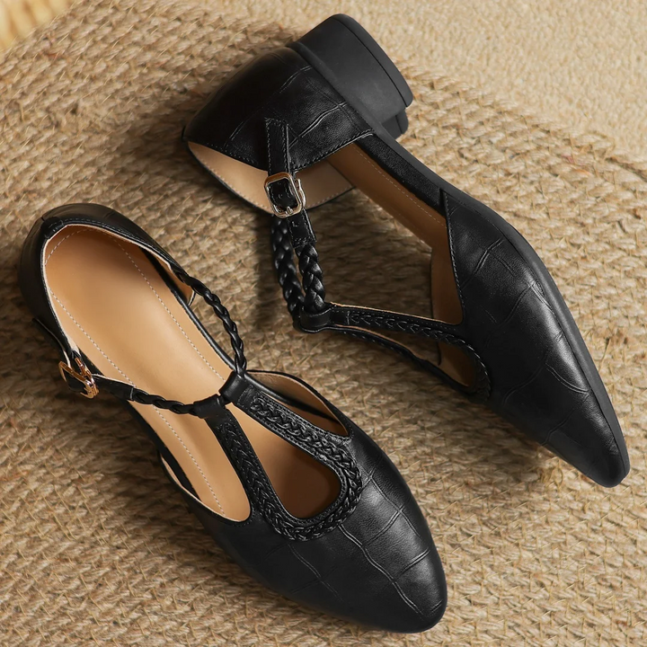 Cathy | Leather Mary Janes