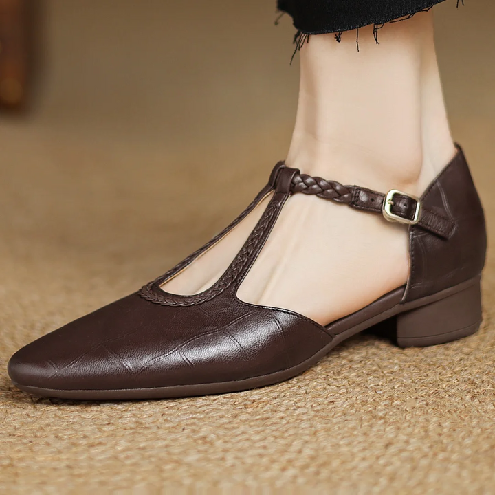 Cathy | Leather Mary Janes