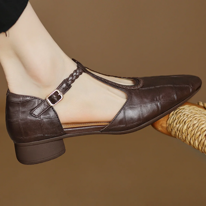Cathy | Leather Mary Janes