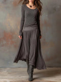 Michelle | Retro Ribbed Stretch Slim-Fit Set