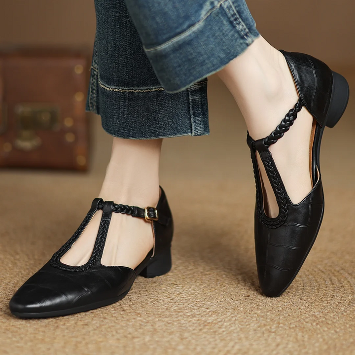 Cathy | Leather Mary Janes
