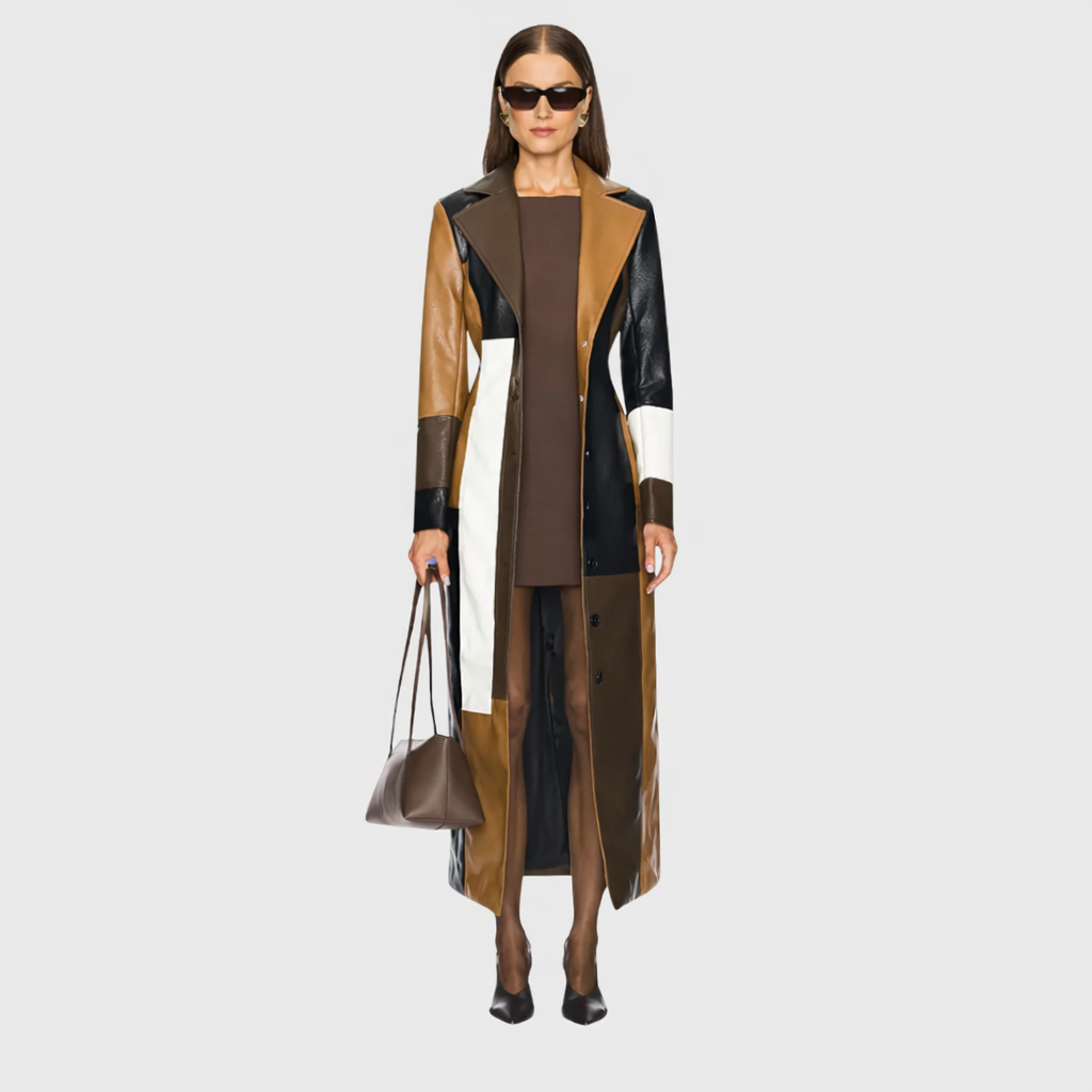 Bianca | Colorblock Longline Coat