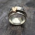 Celine | Heart Accent Band Ring