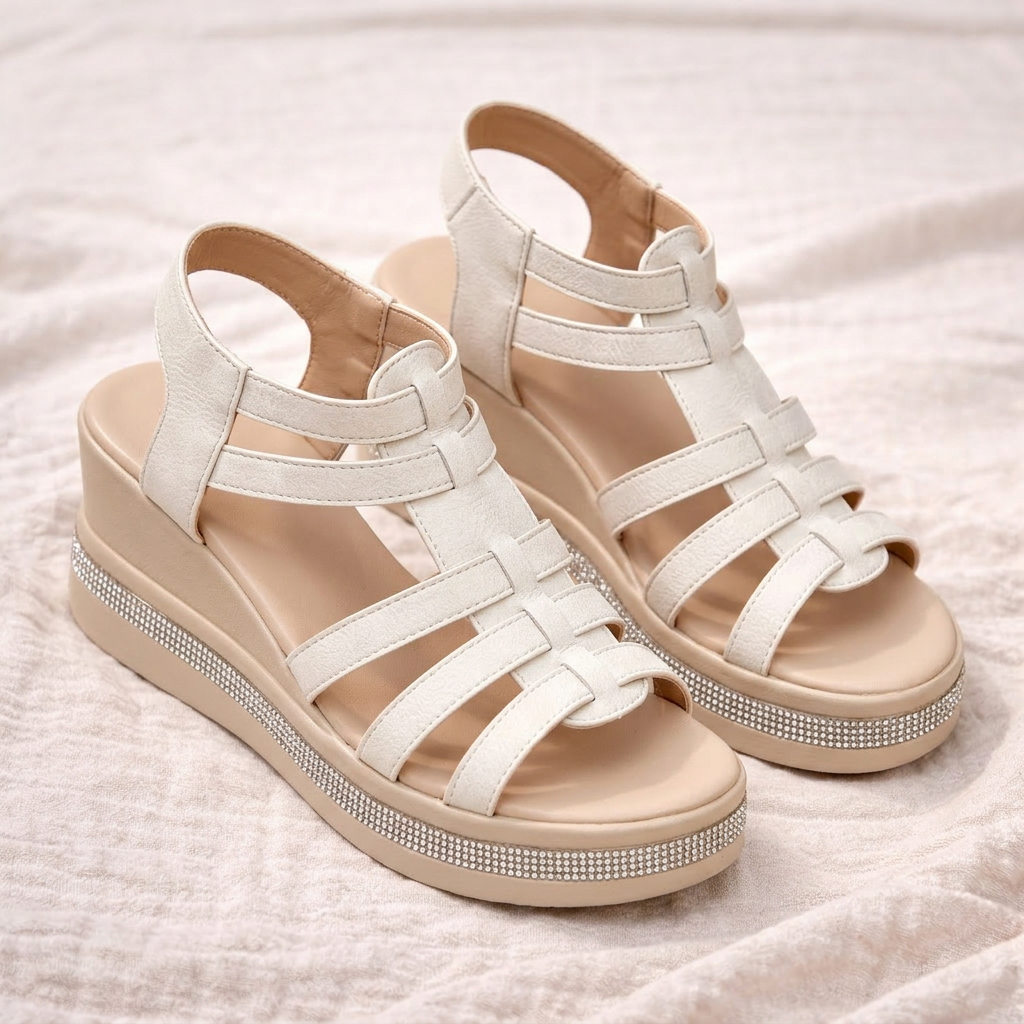 Samantha | Gladiator Wedge Sandals