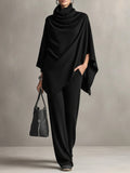 Denise | Elegant Drape Two-Piece Set