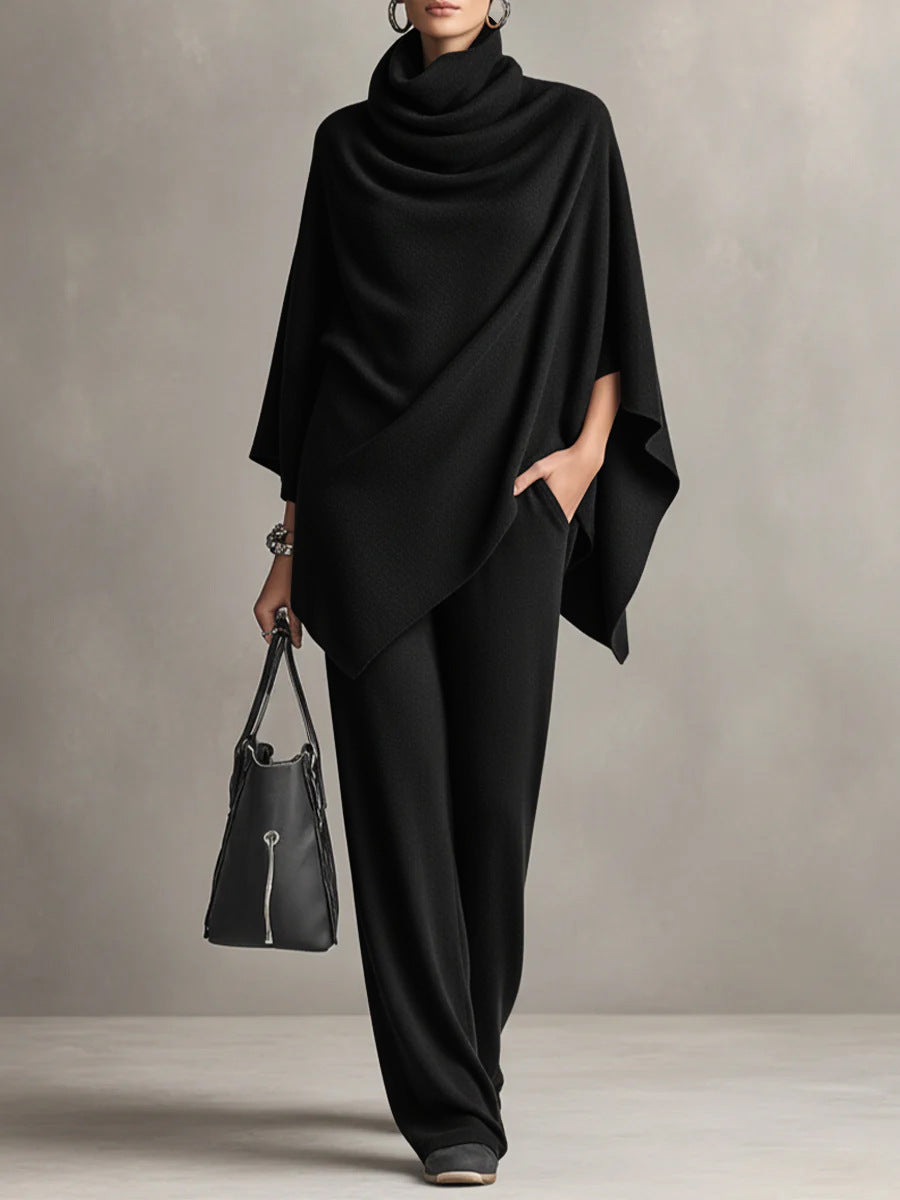Denise | Elegant Drape Two-Piece Set