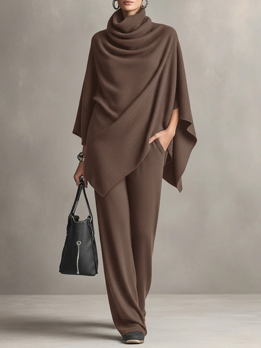Denise | Elegant Drape Two-Piece Set