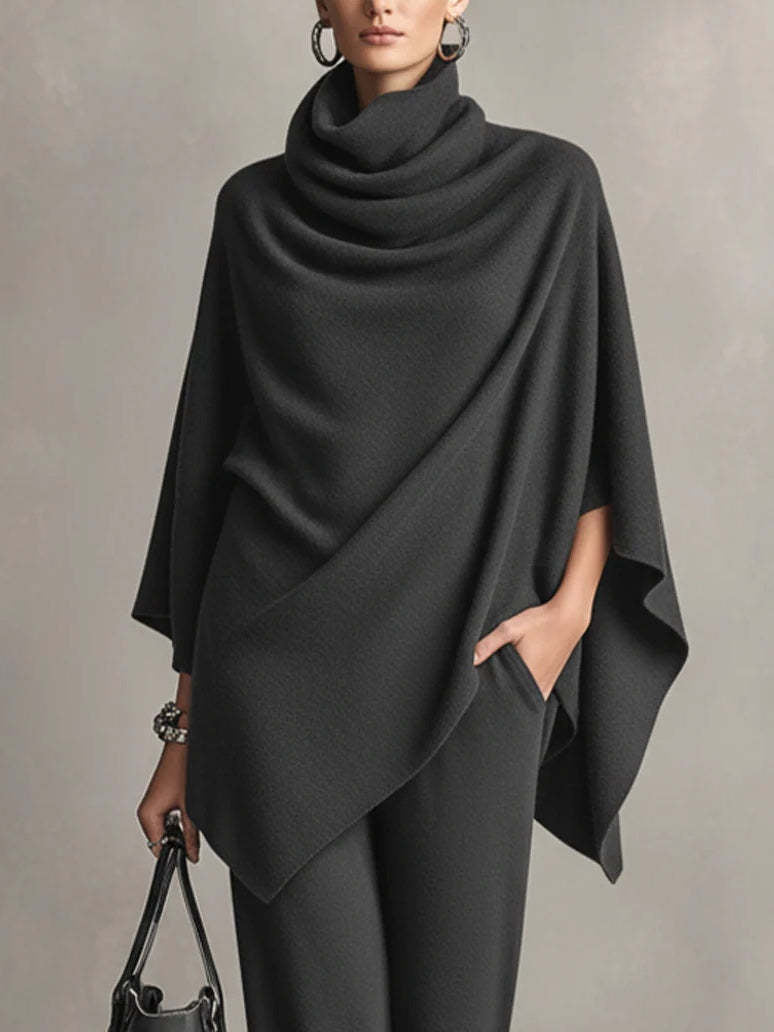 Denise | Elegant Drape Two-Piece Set