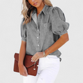 Regina - Relaxing Blouse with Puff Sleeves