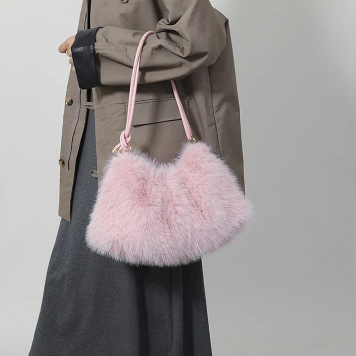 Mallory | Plush Shoulder Handbag