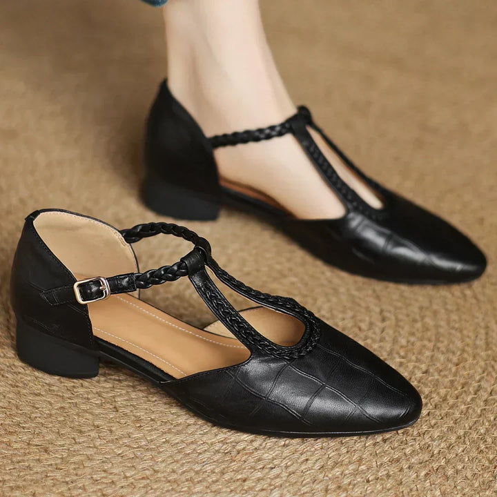 Cathy | Leather Mary Janes