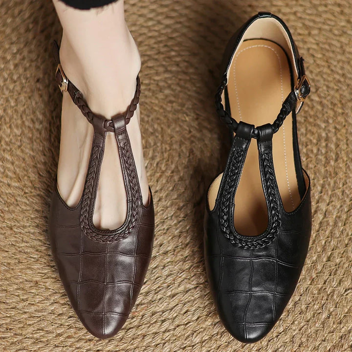 Cathy | Leather Mary Janes