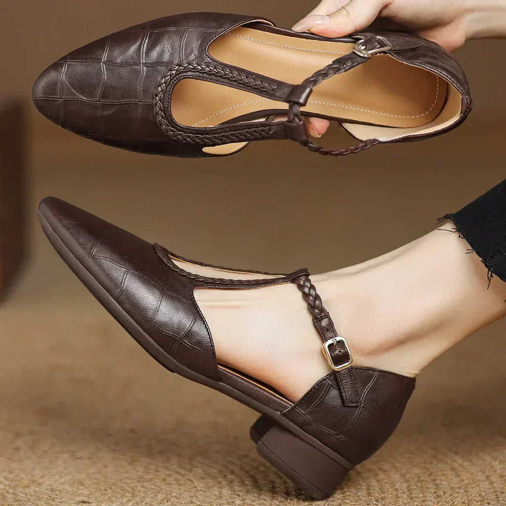 Cathy | Leather Mary Janes