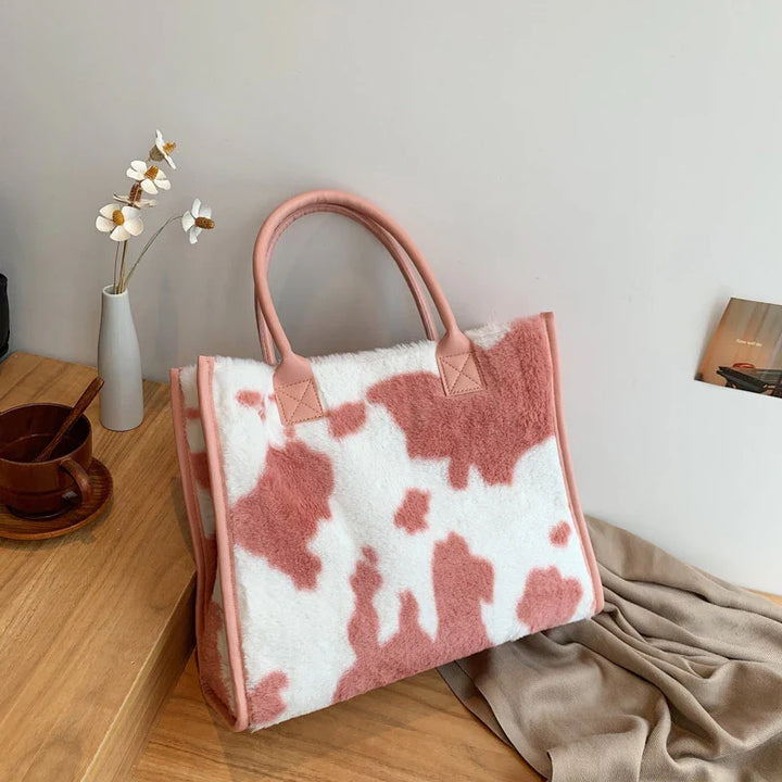 Erica | Soft Faux Fur Shopper Tote