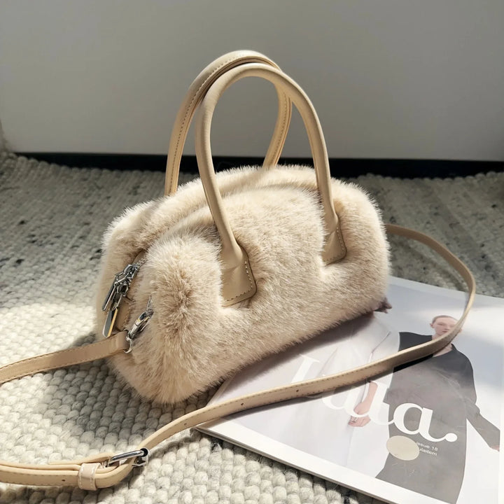 Jolie | Faux Fur Box Shoulder Bag