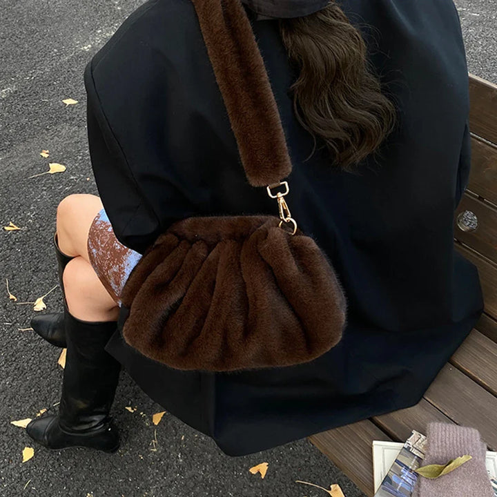 Elowen | Plush Gathered Shoulder Bag