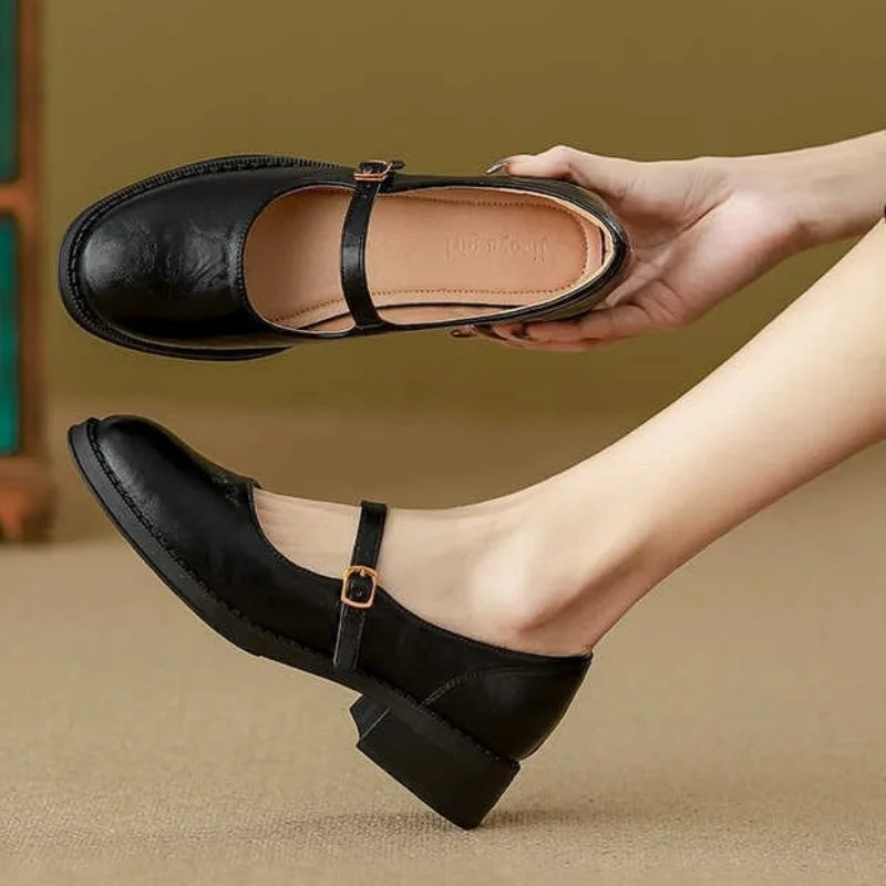 Katrina | Classic Comfort Mary Janes Made of Leather