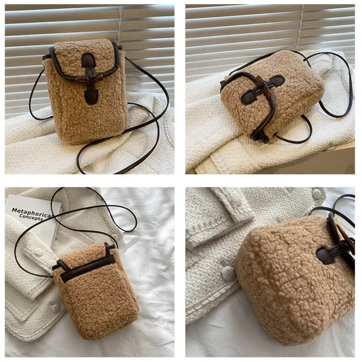 Lara | Faux Fur Phone Crossbody Bag