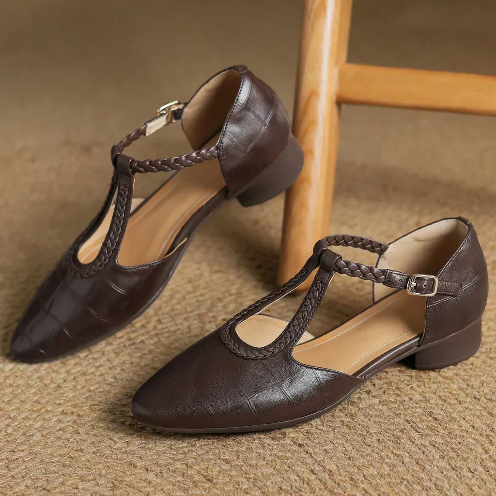 Cathy | Leather Mary Janes