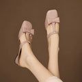 Shiena | Square Toe Slippers