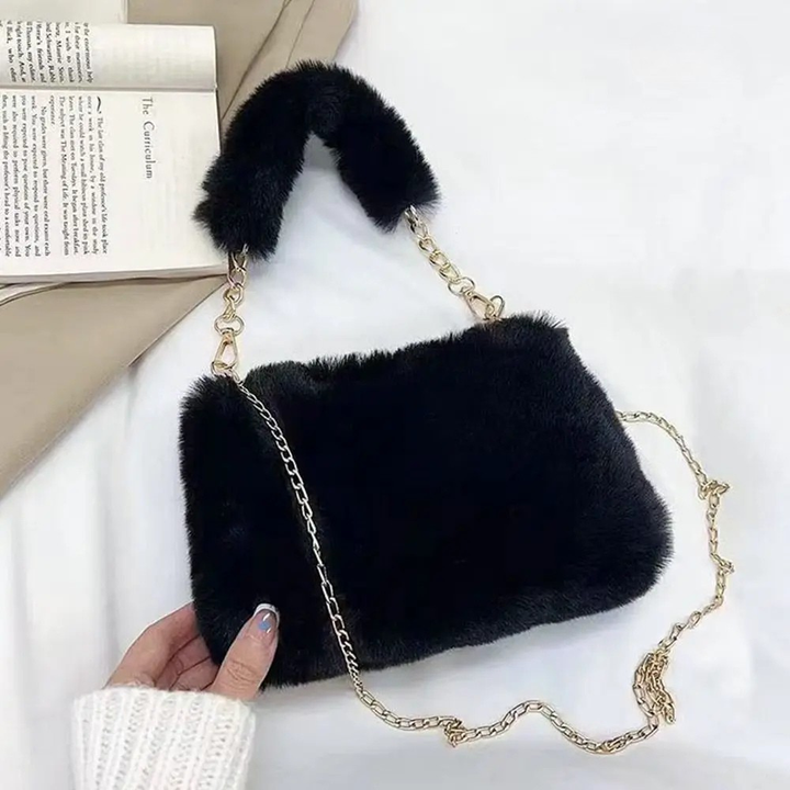 Lillian | Plush Chain Shoulder Bag