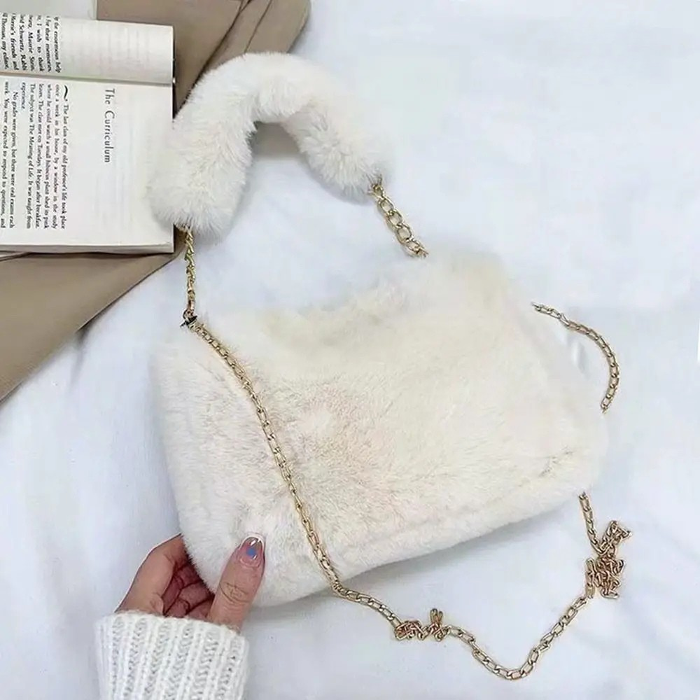 Lillian | Plush Chain Shoulder Bag