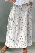 Sam | Flowing Linen Maxi Skirt
