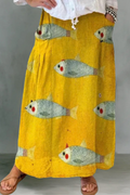 Eva | Flowing Linen Maxi Skirt