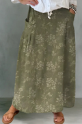 Cynthia | Flowing Linen Maxi Skirt