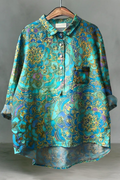 Paisley | Linen Button-Up Blouse