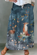Faye | Flowing Linen Maxi Skirt