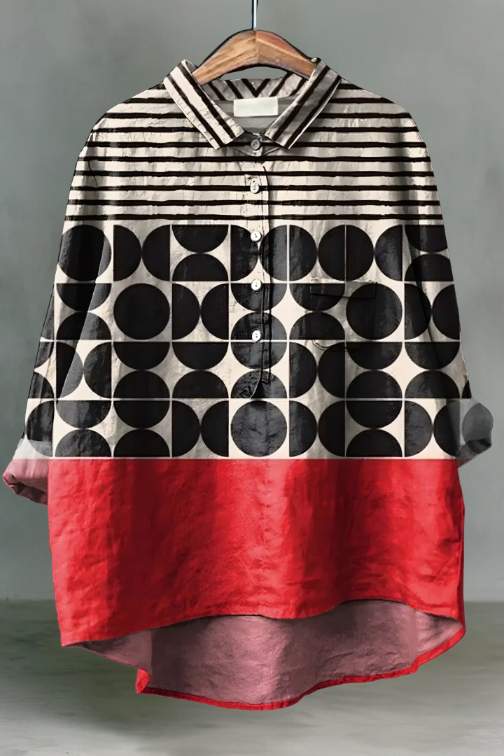 Nyla | Linen Button-Up Blouse