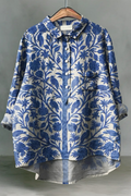 Kaia | Linen Button-Up Blouse