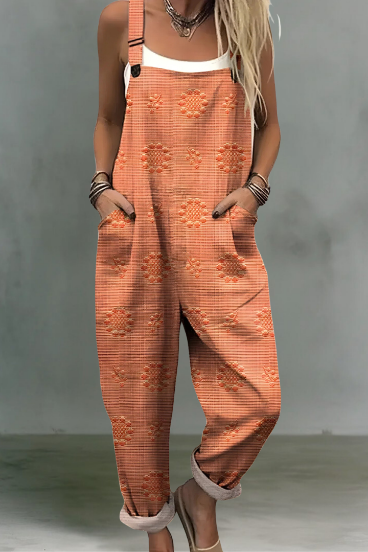 Rihanna | Effortless Strap Detail Linen Jumpsuit
