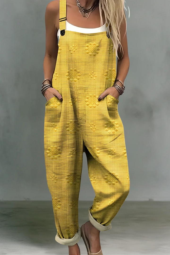 Nadia | Effortless Strap Detail Linen Jumpsuit