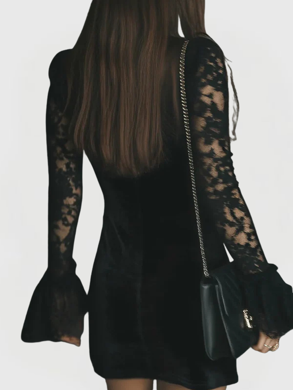 Vera | Lace Long-Sleeve Mini Dress