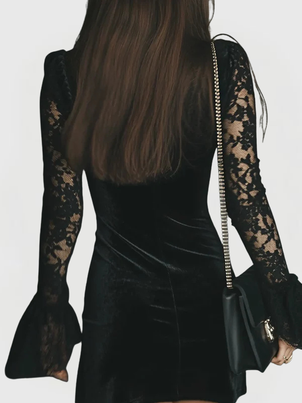 Vera | Lace Long-Sleeve Mini Dress