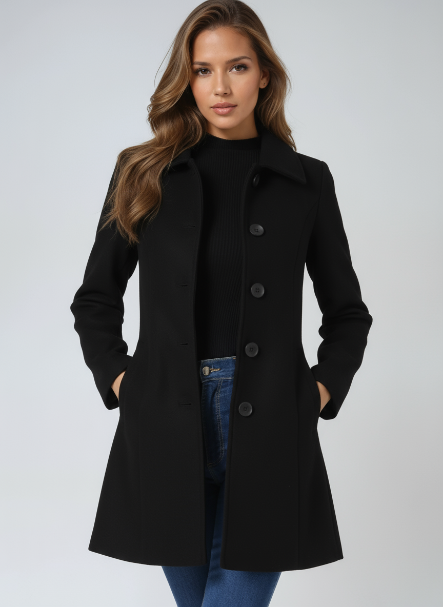 Naomi | Tailored Button Coat
