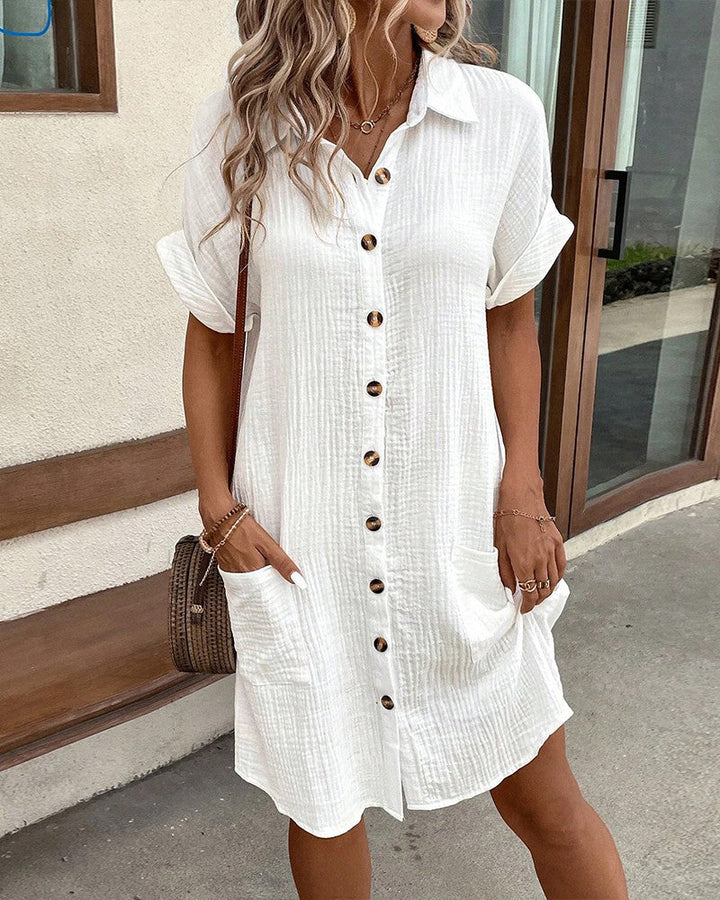 Joy | Button Front Easy Dress