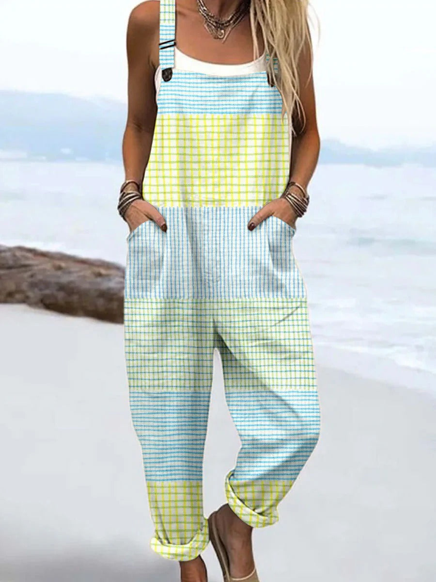 Aira | Effortless Strap Detail Linen Jumpsuit