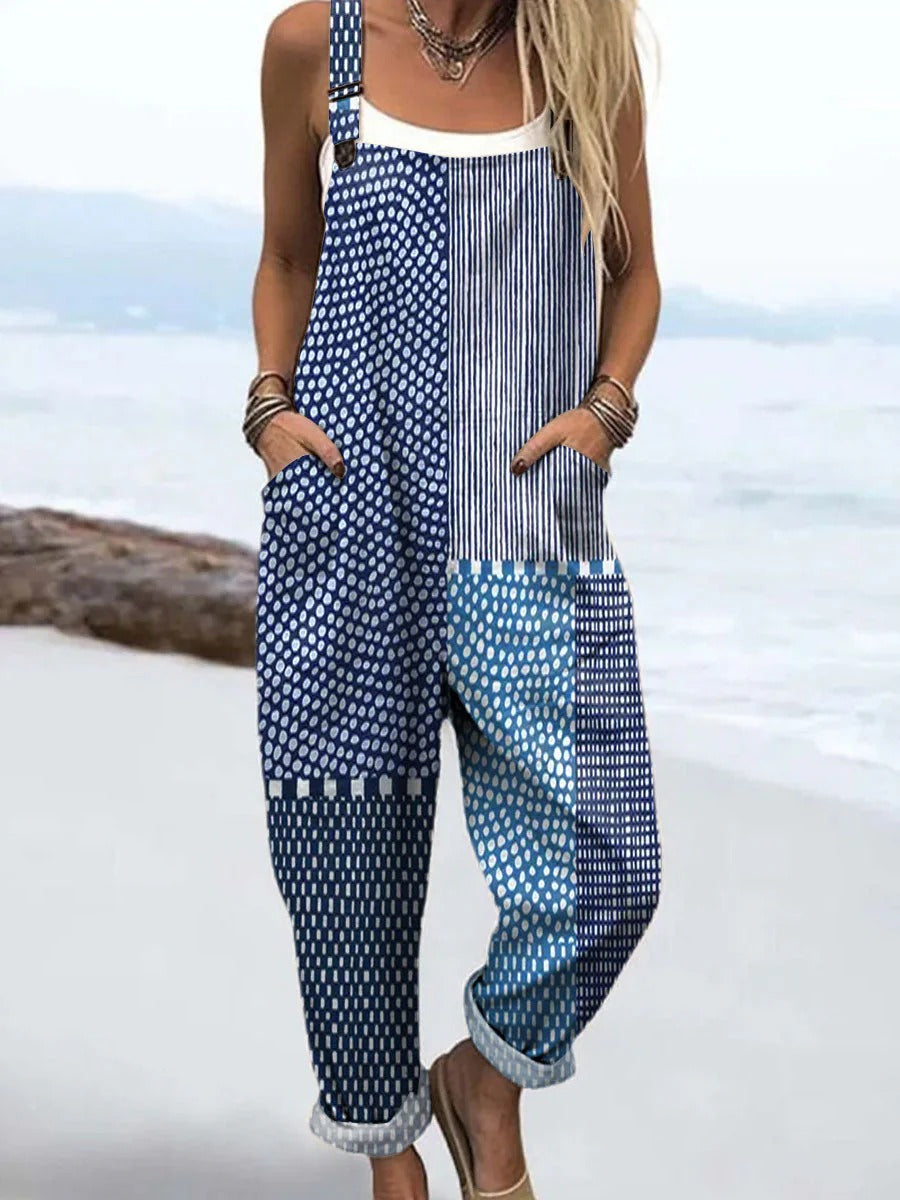 Bianca | Effortless Strap Detail  Linen Jumpsuit
