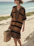 Rosalie | Striped V-Neck Dress