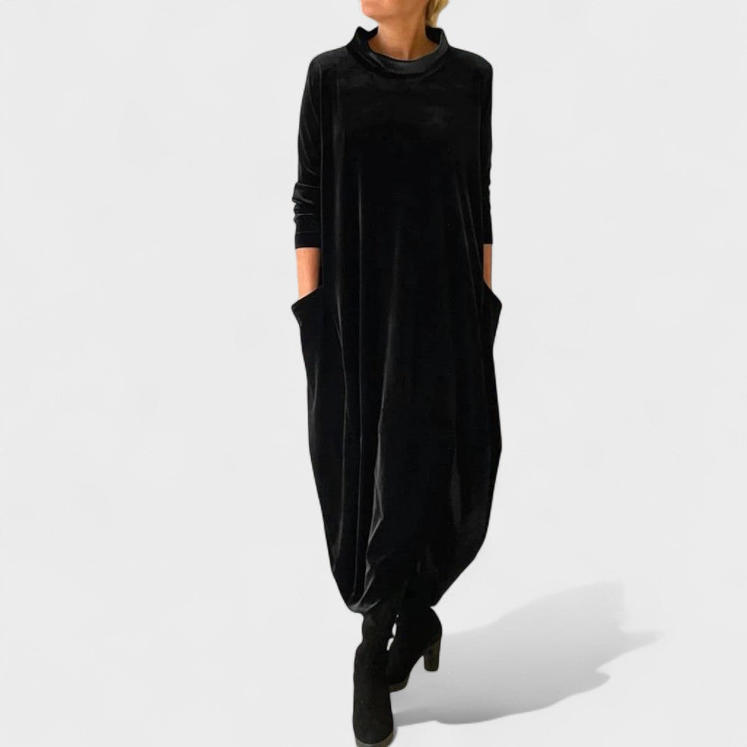 Eliza | Relaxed Velvet Dress