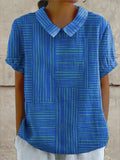 Mila | Artistic Patchwork Collar Blouse
