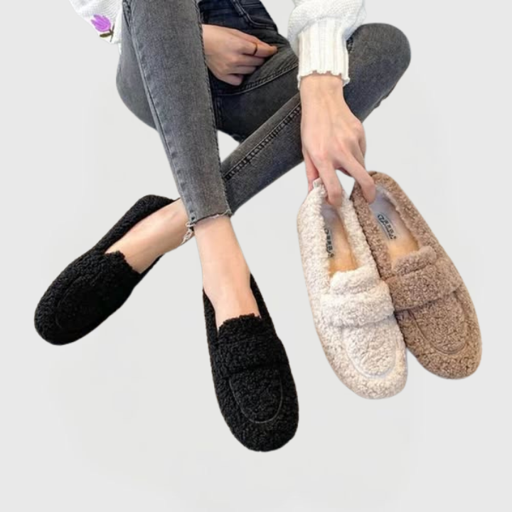 Mila | Cozy Faux-Shearling Loafers