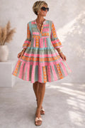 Lucy | Patterned Flowing Midi Dress