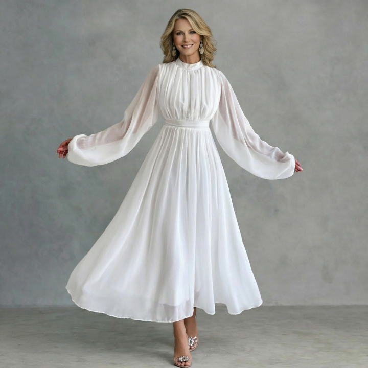 Hailey | Pleated Grace Maxi Dress